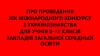 Щодо проведення XIX Міжнародного конкурсу з українознавства для учнів 8-11 класів закладів загальної середньої освіти
